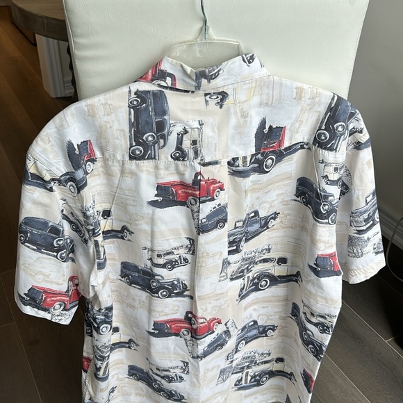 Boca Classics Vintage Cars Cotton Button Down Short Sleeve Shirt Size XL - Picture 5 of 11